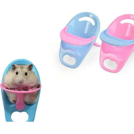 2 Futterstühle für Hamster – Futterspendersitz für Kleintiere: Hamster, Meerschweinchen, Kaninchen (1/5)