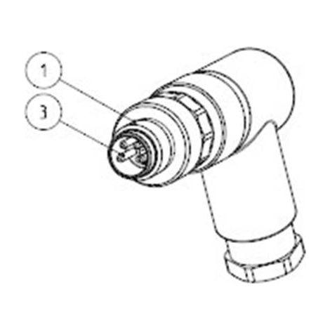 TE Connectivity T4113001051-000 Connettore non confezionato per sensore o attuatore M12 Spina angolata Numero di poli: