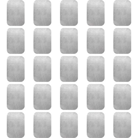 25-Piece Iron Self-Adhesive Door Lock Cover Plates, Anti-Scratch Decorative Repair Kit, Grey Rectangular Hardware Covers (1/4)