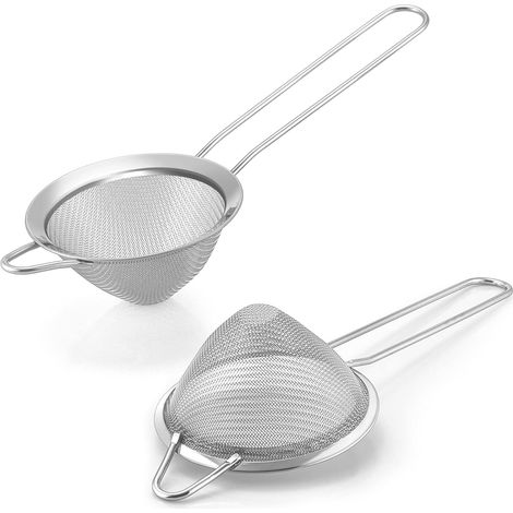 Passoire à cocktail, Herogo Lot de 2 passoires en acier inoxydable, passoire conique avec poignée