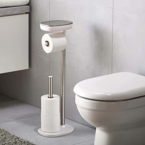 Soporte para papel higiénico EasyStore Joseph Joseph con estante (1/3)