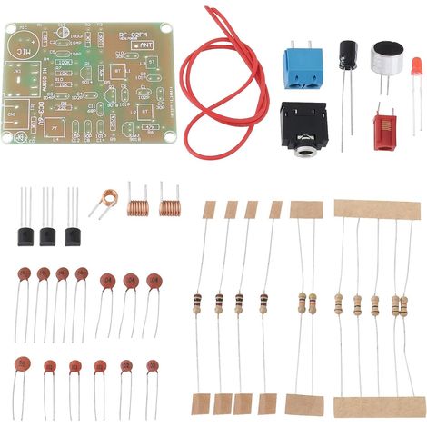 1 Kit émetteur FM DIY 1 Ensemble 88-108 MHz Microphone sans Fil à Faible Consommation avec Portée de Transmission de 5 à 50 M Module émetteur FM DC 3-6 V (1/5)
