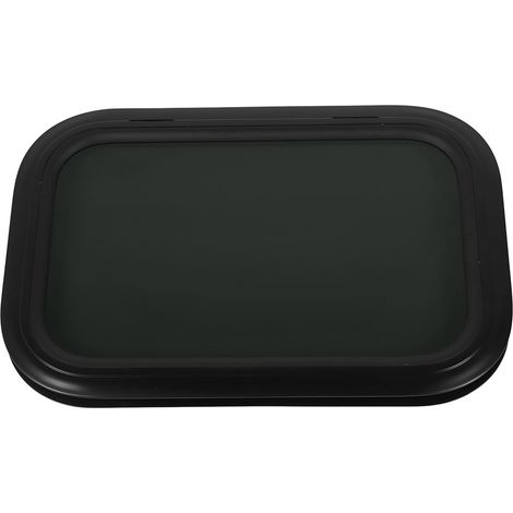 Feststehendes Wohnmobilfenster 600x500mm, Eingangstür für Wohnmobile, Klarglas mit schwarzem Rahmen, Wandstärke 33-38mm, Wohnwagen. (1/5)