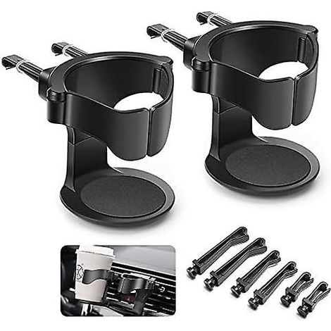porte Gobelet Voiture, 2pcs Support Gobelet Voiture, Porte-gobelet De Voiture Rglable, Pour Grille D'aration De Voitures, Camions, Camping-cars(no (1/5)