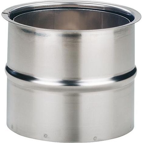 Revêtement mural double inox 150 mm - emballage 2 pièces