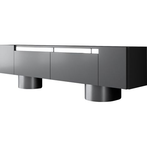 Mueble TV, mesa TV, mueble bajo. Stand Antracita Plata (1/5)