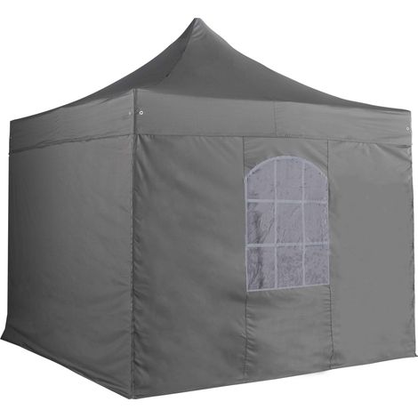 Mur fenêtre pour tente pliante pro 50mm en 3m gris (1/4)