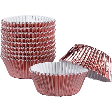 Cupcake Liner - Papier Aluminium Alimentaire - 7 cm Diamètre Haut - Pour Moules À Muffins - 500 Pièces (1/5)