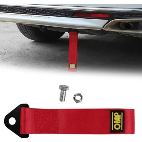 Car Tow Rope, Racing Tow Strap, Auto Towing Ropes, Racing Tow Rope, Nylon Towing Ropes, for Vehicle Front Rear Bumper, 1pc (1/4)