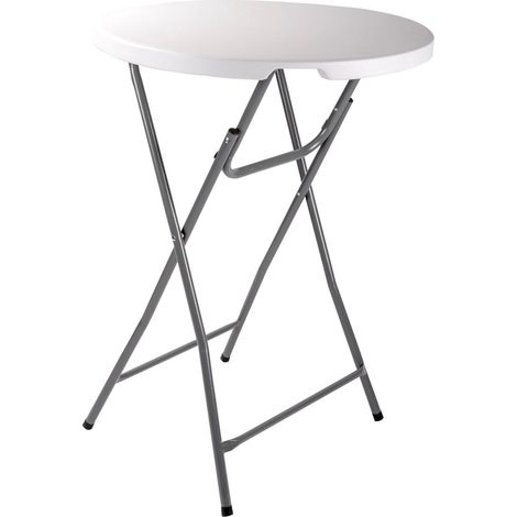 Tavolino Pieghevole da Giardino Interno ed Esterno Tavolo Rotondo 80 x 110 cm (1/5)