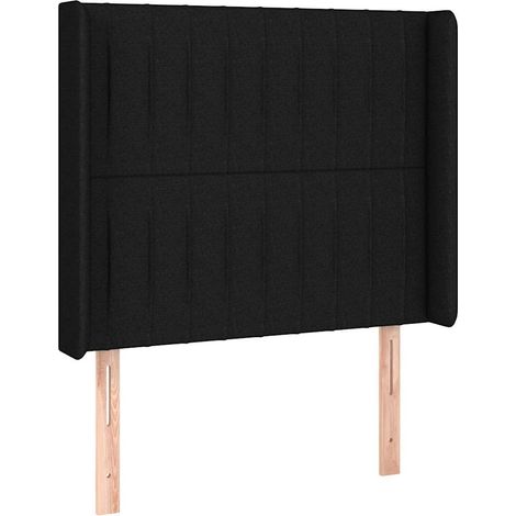 Maison Exclusive - Kopfteil mit Ohren Schwarz 83x16x118/128 cm St (1/5)