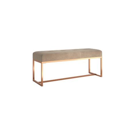 Banc Beige 110x36x45 Velours (1/5)