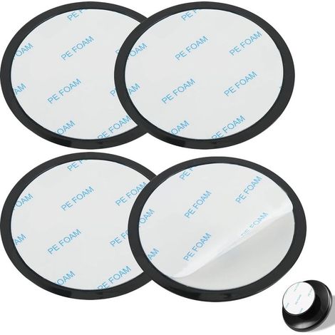 4er-Pack selbstklebende Armaturenbrett-Befestigungsscheiben, 80 mm selbstklebende Armaturenbrett-Befestigungsscheiben-Adapter für die Armaturenbrett-Halterung für Auto-GPS-Geräte (1/5)