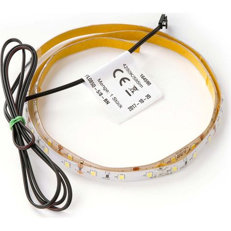 FACKELMANN LED ConturaLight Waschtisch Beleuchtung / Maße: ca. 90 cm breit / batteriebetriebene LED-Beleuchtung unter Waschtisch / austauschbares LED-Band / inklusive Bewegungsmelder mit Batterien"-"8 (1/4)