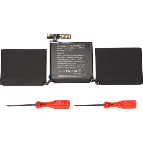 Batterie A1708 4781mAh 54.5Wh 11.4V ABS, remplacement pour ordinateur portable A1713, batterie professionnelle de bureau (1/5)