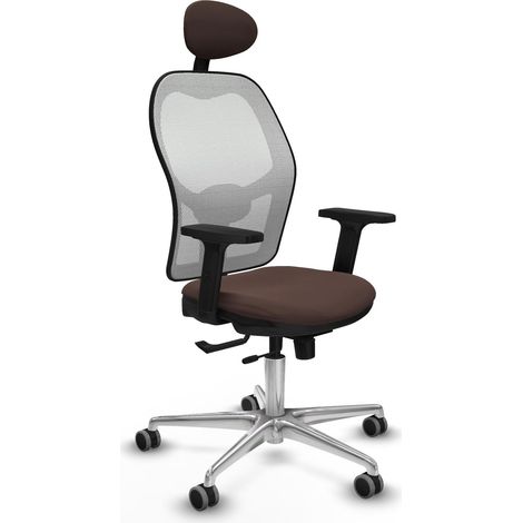 Chaise piqueras y crespo Jorquera marron simili cuir (1/2)