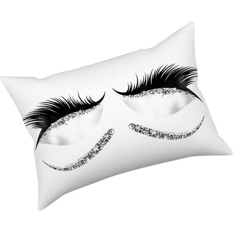 Housse de coussin 30 x 50 cm à motif sourcils, confortable, pour canapé et décoration intérieure. (1/5)