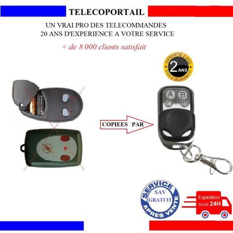 TELECOMMANDE COPIEUSE MONSEIGNEUR TDR400 3845 3846 3847 ARC2 ARC4 433,92 Mhz