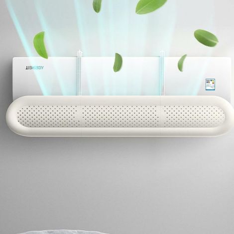Universeller, tragbarer und verstellbarer Luftabweiser für wandmontierte Klimaanlagen, geeignet für den Einsatz zu Hause/im Büro, für ältere Menschen, Babys und Schwangere. (1/5)
