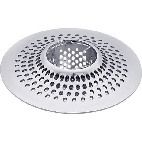 1pc Filtre à cheveux pour baignoire et douche en acier inoxydable,Argent