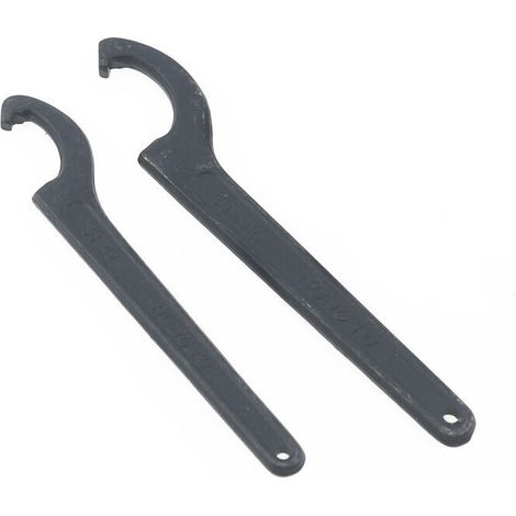 Clé en Croissant pour Réglage d'Amortisseur Moto - Clé à Ergots pour Écrous Cylindriques 38-42mm / 45-52mm - Clé à Crochet Universelle pour Suspension (1/4)