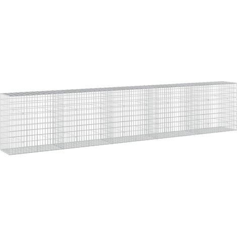Gabione mit 5 mm Draht und 5x10 cm Maschen 500x50x100 cm vidaXL (1/5)
