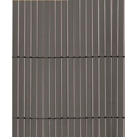 Obstacle de plastique double face étroit de 7 mm 5x1,5m gris (1/4)