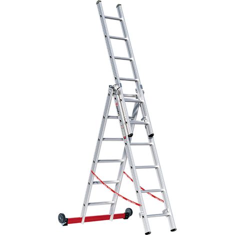 Euroline Premium 30778 Mehrzweckleiter 3-teilig 3x6 Sprossen (1/3)