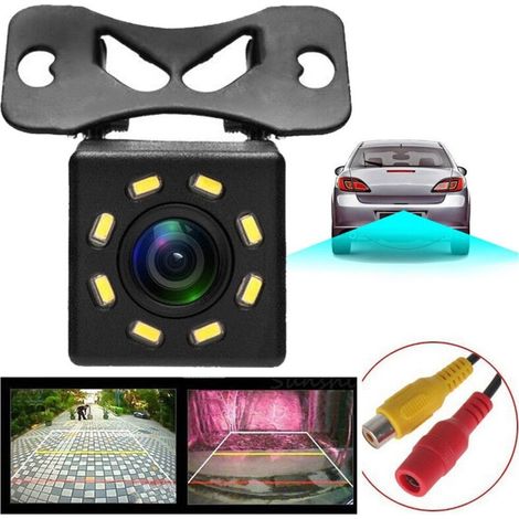 Caméra De Recul Voiture Camping-car 8 Led 170° 420tvl Avec Support