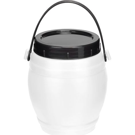Garronda Bidon Eau 1,5 Litres sans BPA Bidon Alimentaire Réservoir d'Eau Transport et Stockage Sécurisé Joint non inclus Blanc GD-0086