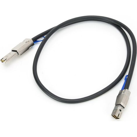 Serverkabel, Switchkabel, Datenleitung, Computerzubehör MINI SAS SFF-8644 auf SFF-8088, 1 Meter (1/5)