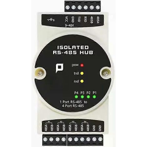 Répéteur RS485 industriel avec isolation photoélectrique, concentrateur collecteur-distributeur-séparateur 4 canaux RS485 (1 entrée, 4 sorties) - JXLGV (1/4)