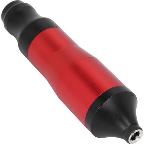 Stylo à tatouer rotatif en alliage d'aluminium avec interface CC, clip de fixation et cordon pour tatouage, machine à liner et shader, noir et rouge. (1/5)