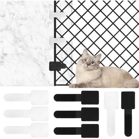 70 Crochet à Colle pour Filet Chat Balcon, pour Fixation Murale sans Percer, pour la Fixation Protection Fenetre Chat Filet Chat (1/5)