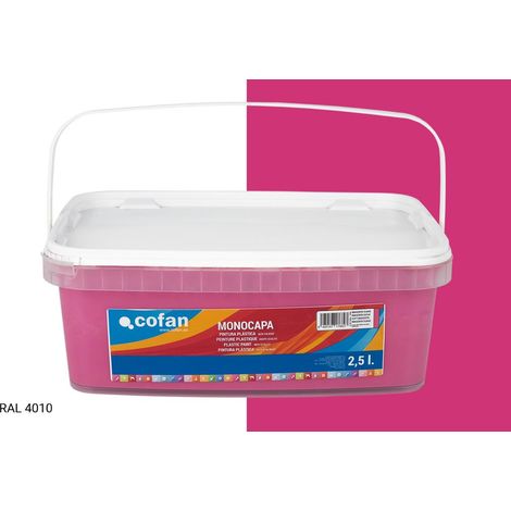 Pintura Plástica Monocapa Magenta Suave (2,5 Lt) (1/4)