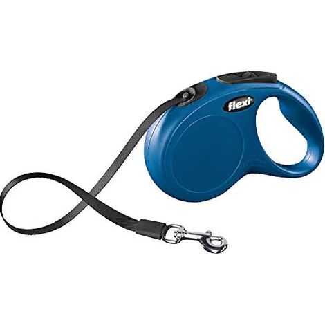 Guinzaglio per Cani Flexi NEW CLASSIC 5m Azzurro Taglia S