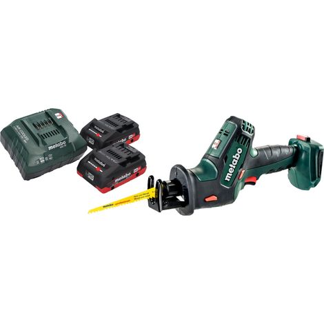 Metabo SSE 18 LTX Sierra de sable compacta sin cable 18 V 13 mm + 2x batería LiHD 4,0 Ah + cargador