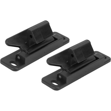 Schubladenriegel für Wohnmobile, oxidationsbeständig, robust, verstärkte Sicherheit, Schrankschloss für Anhänger, Wohnwagen, Boote, Schränke, schwarz, 2er-Pack (1/5)