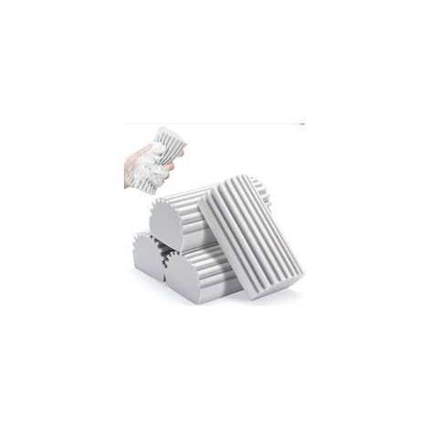 Questo set di 4 spugne riutilizzabili è ideale per le faccende domestiche come lavare i piatti e pulire i vetri. È uno strumento di pulizia multifunzionale per la casa. - Crezuo