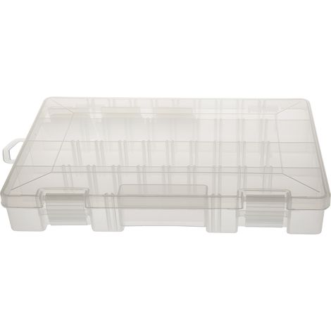 Boite compartimentée RS PRO, 21 Compartiments, Plastique, 44.45mm x 276.23mm x 184.14mm ( Prix pour 1 )