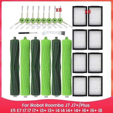 Ersatzteile für iRobot Roomba J7 J7+/Plus E5 E6 E7 I7 I7+ I3 I3+ I4 I4+ I6 I6+ I8 Staubsauger (1/5)