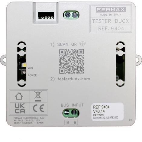 Tester duox plus con conexión wifi y pruebas de funcionamiento para monitores DUOX