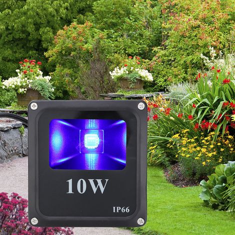 Projecteur LED RGB 10W, 85-265V AC, Étanche Extérieur Jardin Pelouse, Spot Lumière Paysage, Prise UE (1/5)
