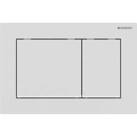Geberit Omega20 - Placca di comando, bianco opaco 115.080.01.1