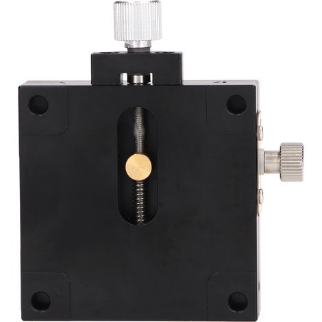 Table coulissante d'alimentation de vis de plate-forme de déplacement manuel d'axes X d'étape linéaire avec l'échelle 60x60mm/2.36x2.36in (1/5)