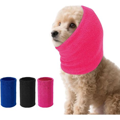 Casques antibruit pour chiens, protection contre le bruit, protection auditive anti-bruit, chien, enveloppe de tête pour animaux de compagnie, couverture de protection sonore pour animaux (Rose Rouge, (1/5)