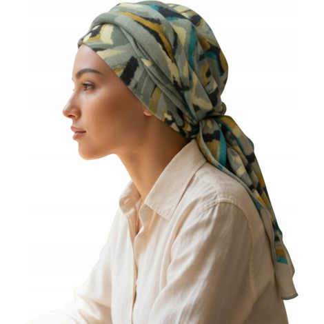 Damen-Turban Benay Wek-524, stilvoller Schal, auch nach der Chemotherapie gebunden (1/5)