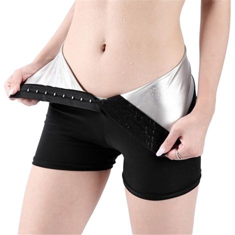 Damen-Jogginghose, hochgeschnittene, figurformende Shorts, warme Thermo-Sportleggings – XL – Three Points