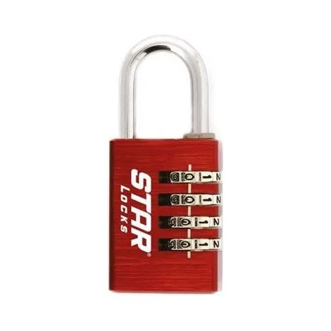 Vorhängeschloss Star-locks Zahlenkombination 4 Ziffern 44 mm wetterfest