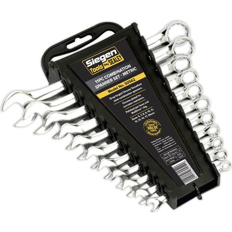 Sealey Siegen Combination Spanner Set 6-19mm 11pc S0562 (1/4)